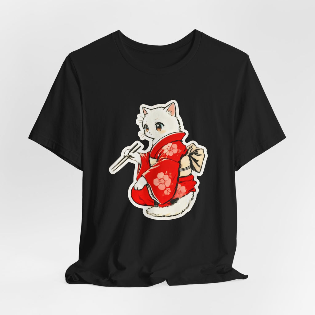 Sushi Kimono Cat Shirt - Cute Japanese Tee