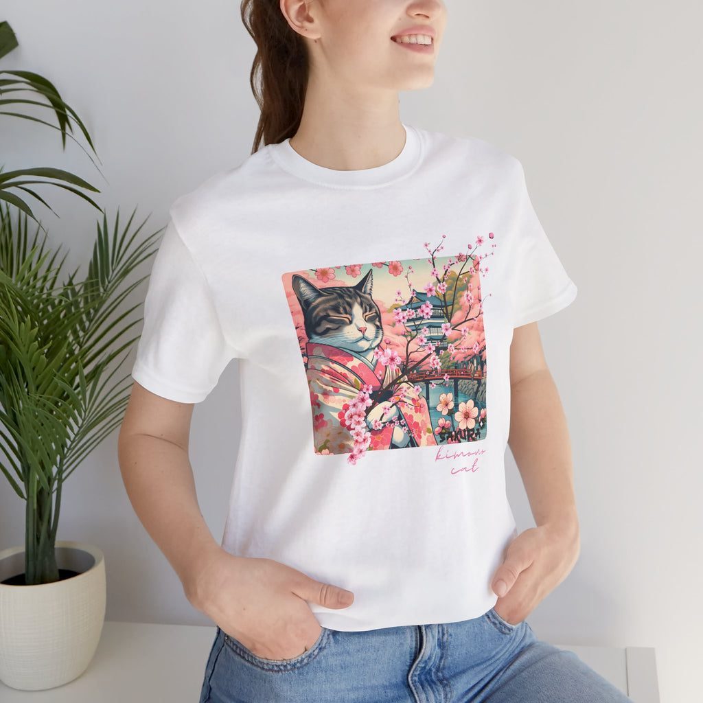 Sakura Kimono Cat Tee - Unisex