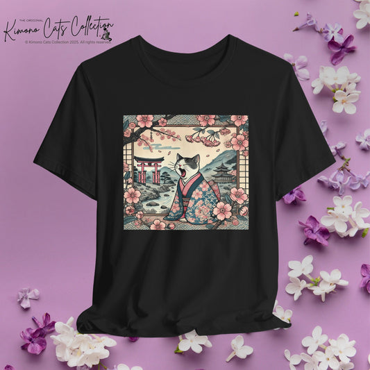 Kimono Cat Shirt - Lazy Cat Unisex Tee