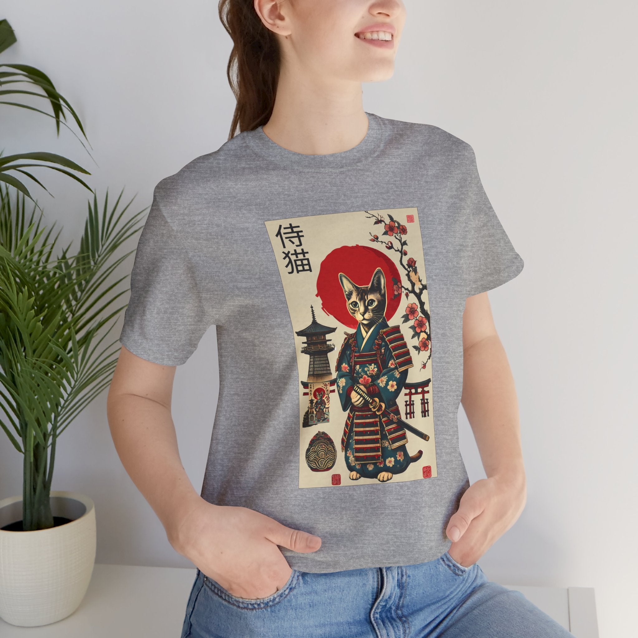 Samurai Neko Stormclaw – Unisex T-Shirt
