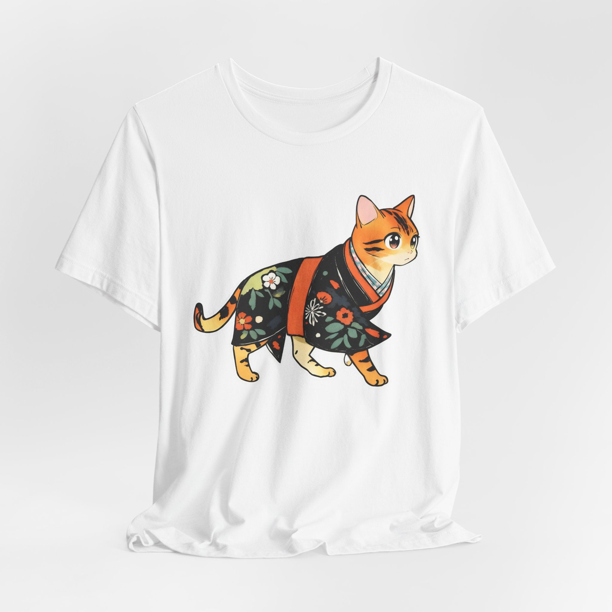 Peaceful Kimono Cat Shirt Zen Japan Tee