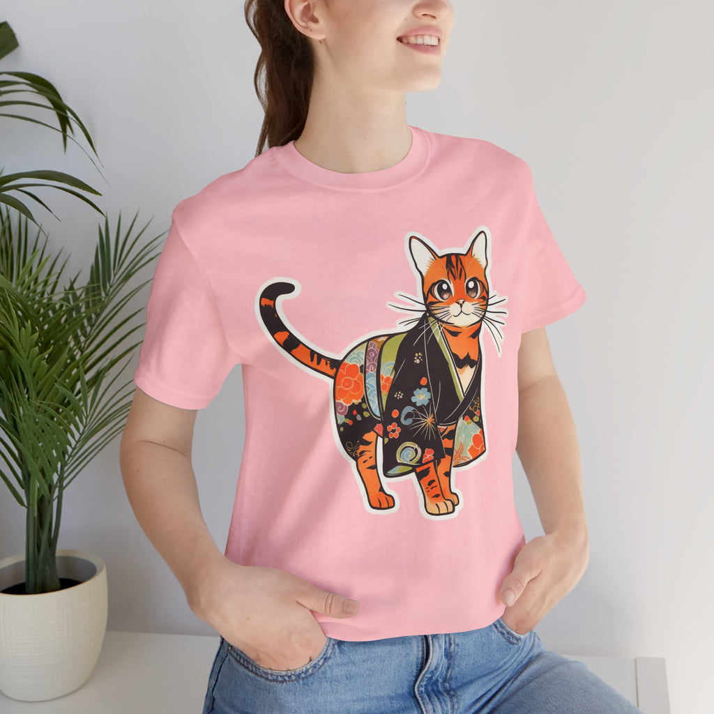 Kawaii Kimono Cat Shirt Japan Gift Tee
