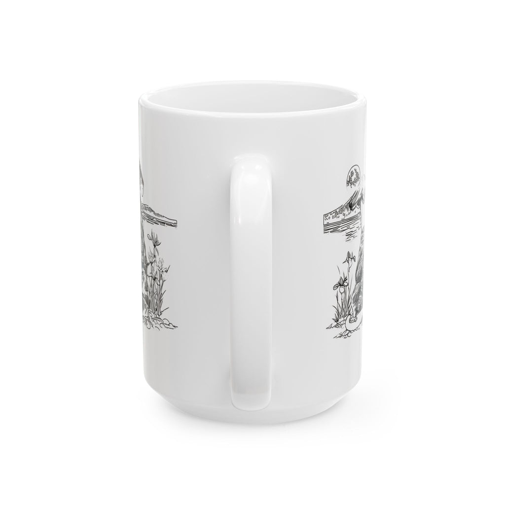 Black Ink Dog and Cat Mug | Kimono Pets Ceramic Mug - Kimono Cats Collection