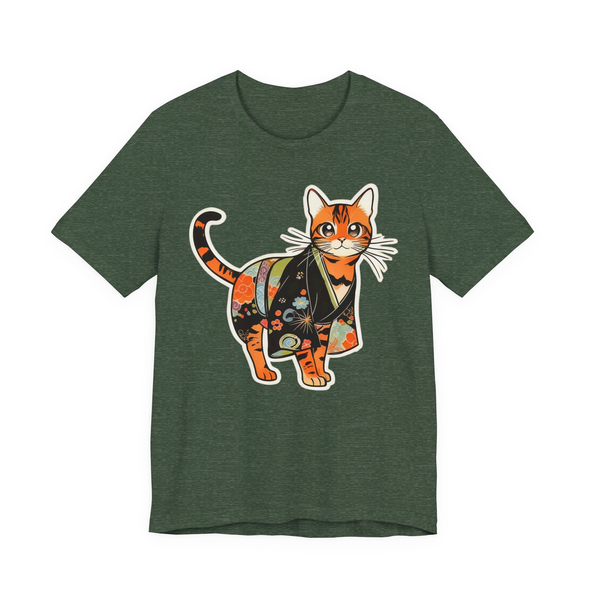 Kawaii Kimono Cat Shirt Japan Gift Tee