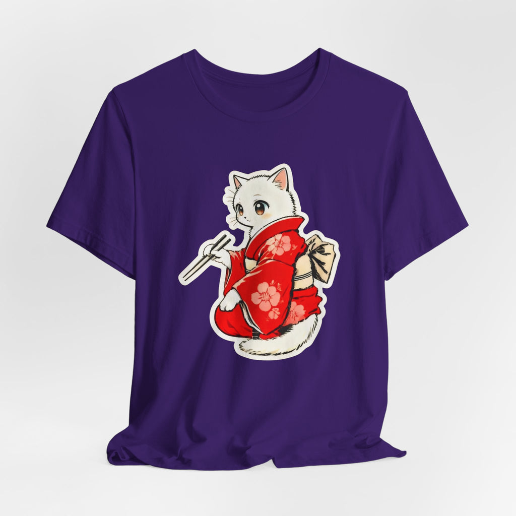 Sushi Kimono Cat Shirt - Cute Japanese Tee