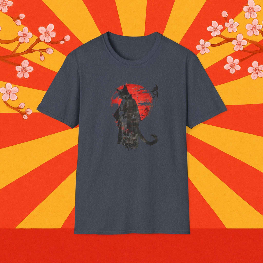 Samurai Cat Japanese Art T-Shirt