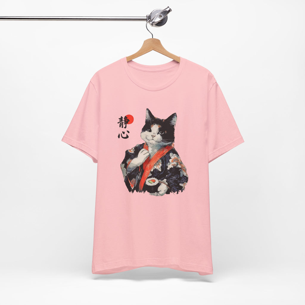 Sushi Cat T-Shirt | Japanese Kimono Neko