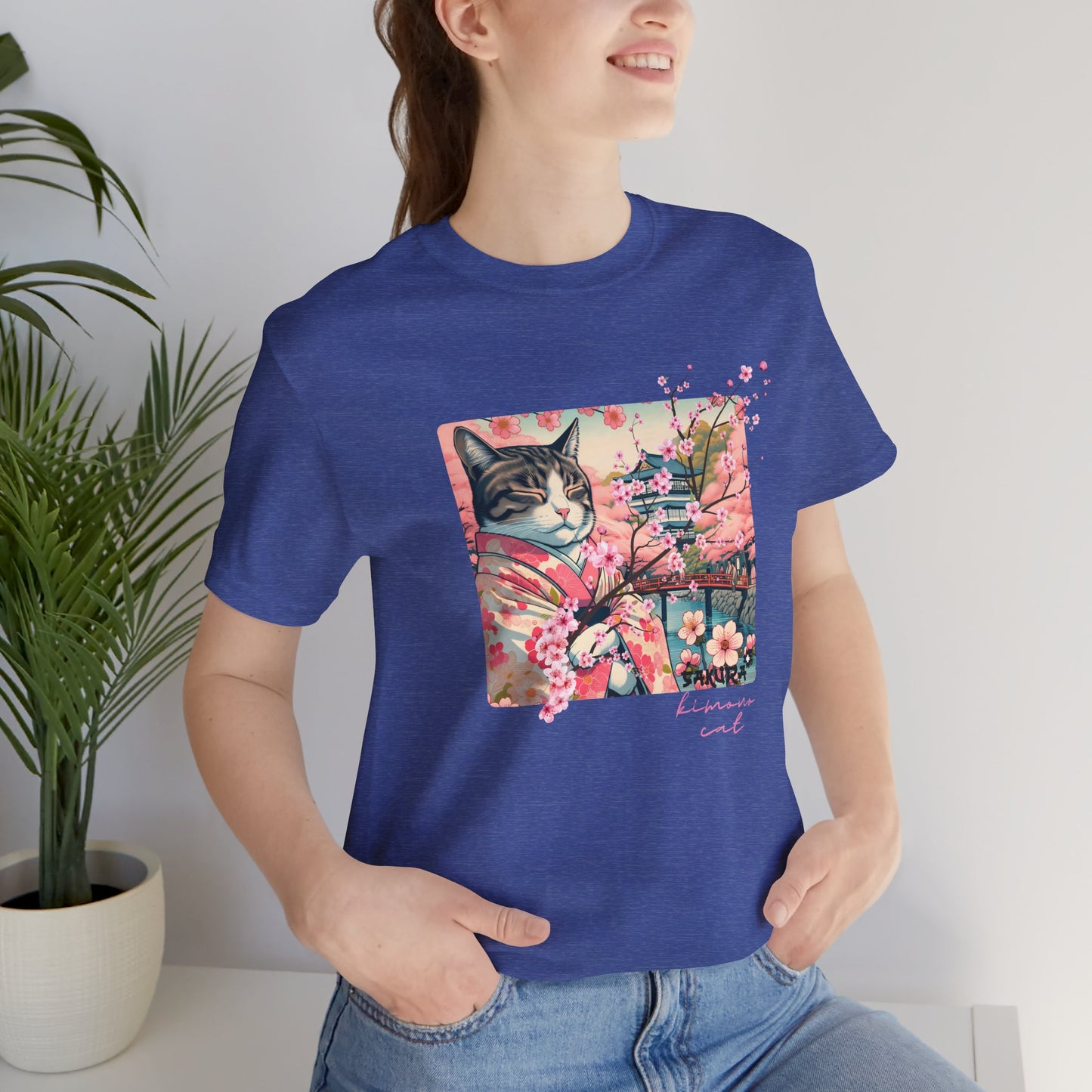 Sakura Kimono Cat Tee - Unisex