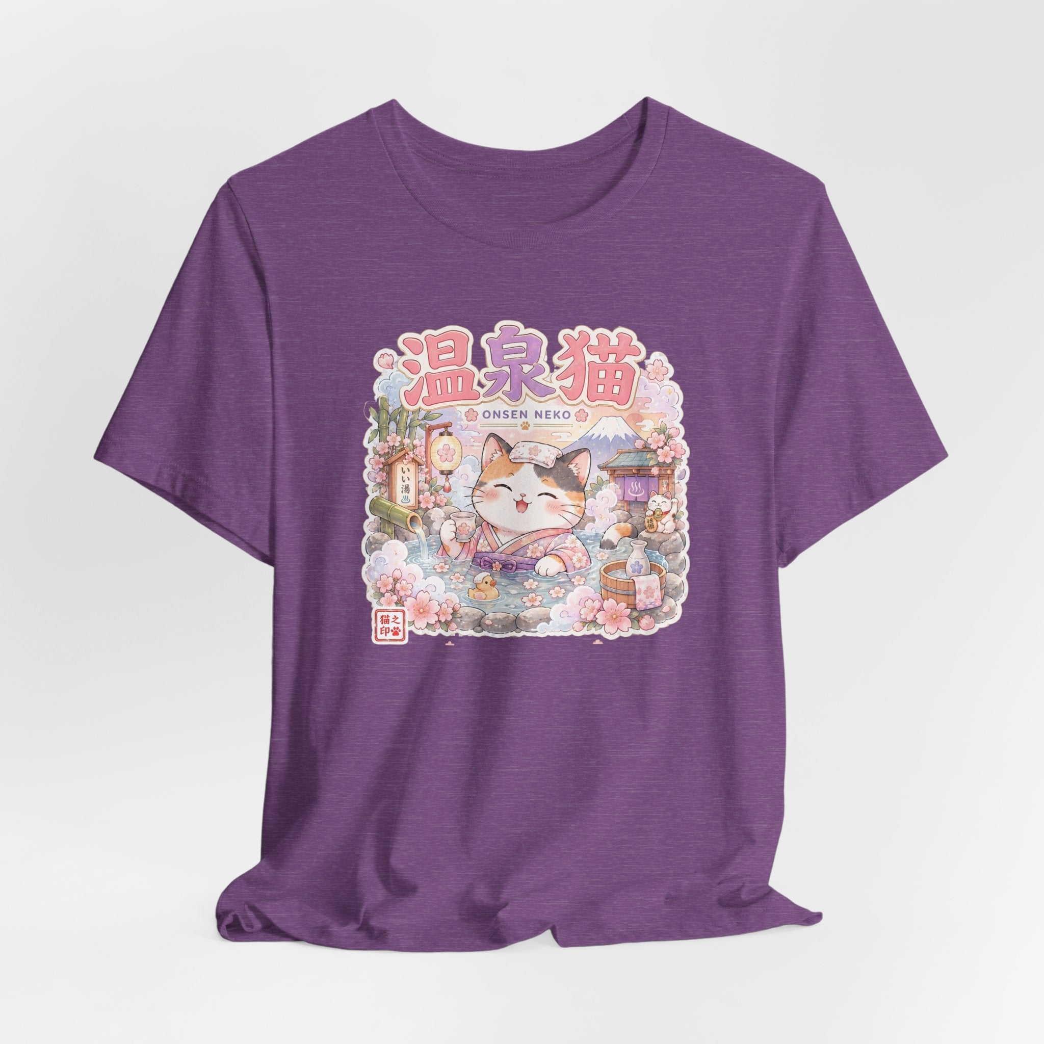Onsen Cat T-Shirt – Cute Japanese Hot Spring Neko Graphic Tee