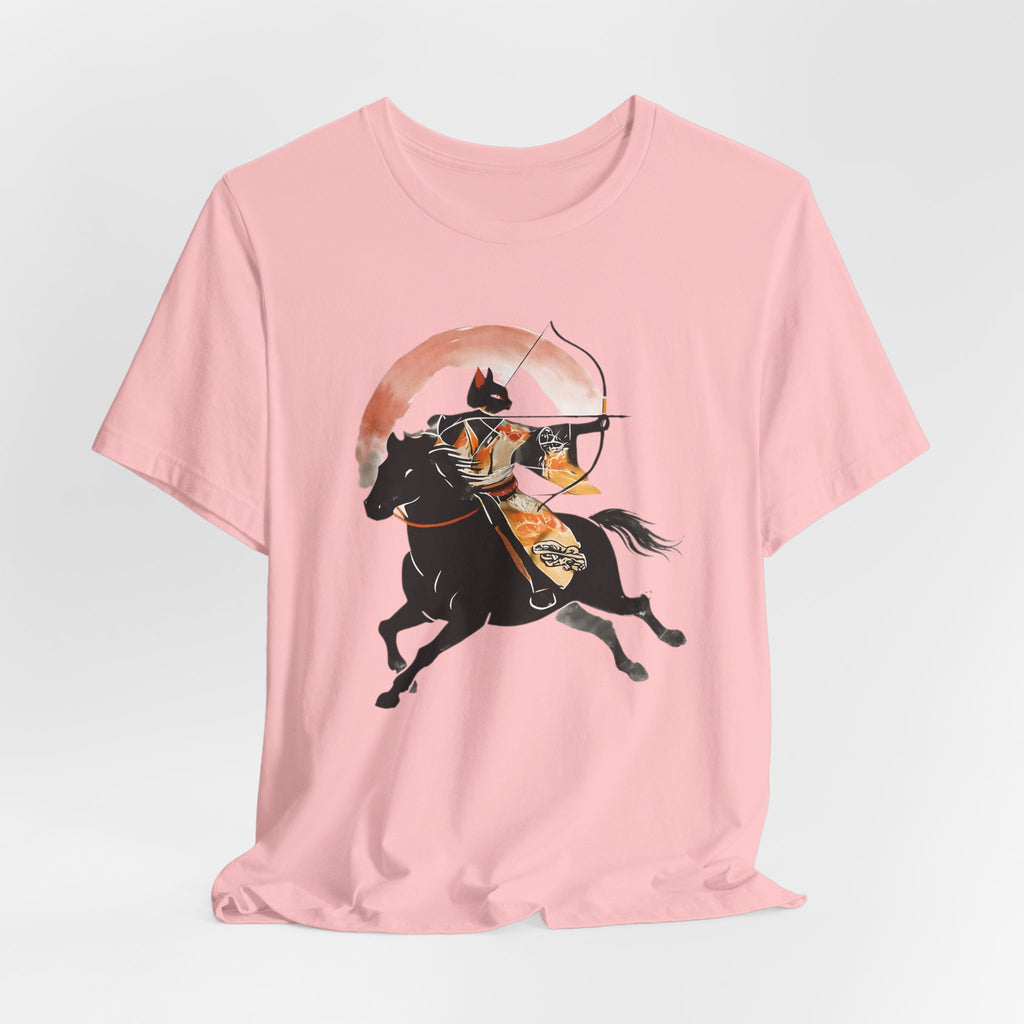 Year of the Horse Archer Cat T-Shirt | Japanese Zodiac Ukiyo-e Kimono Neko