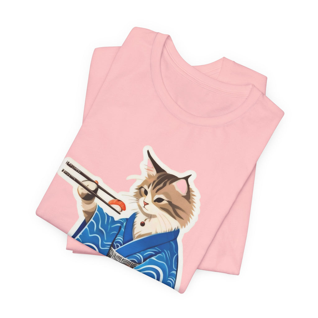 Cute Sushi Cat Shirt - Japanese Kimono Cat Tee