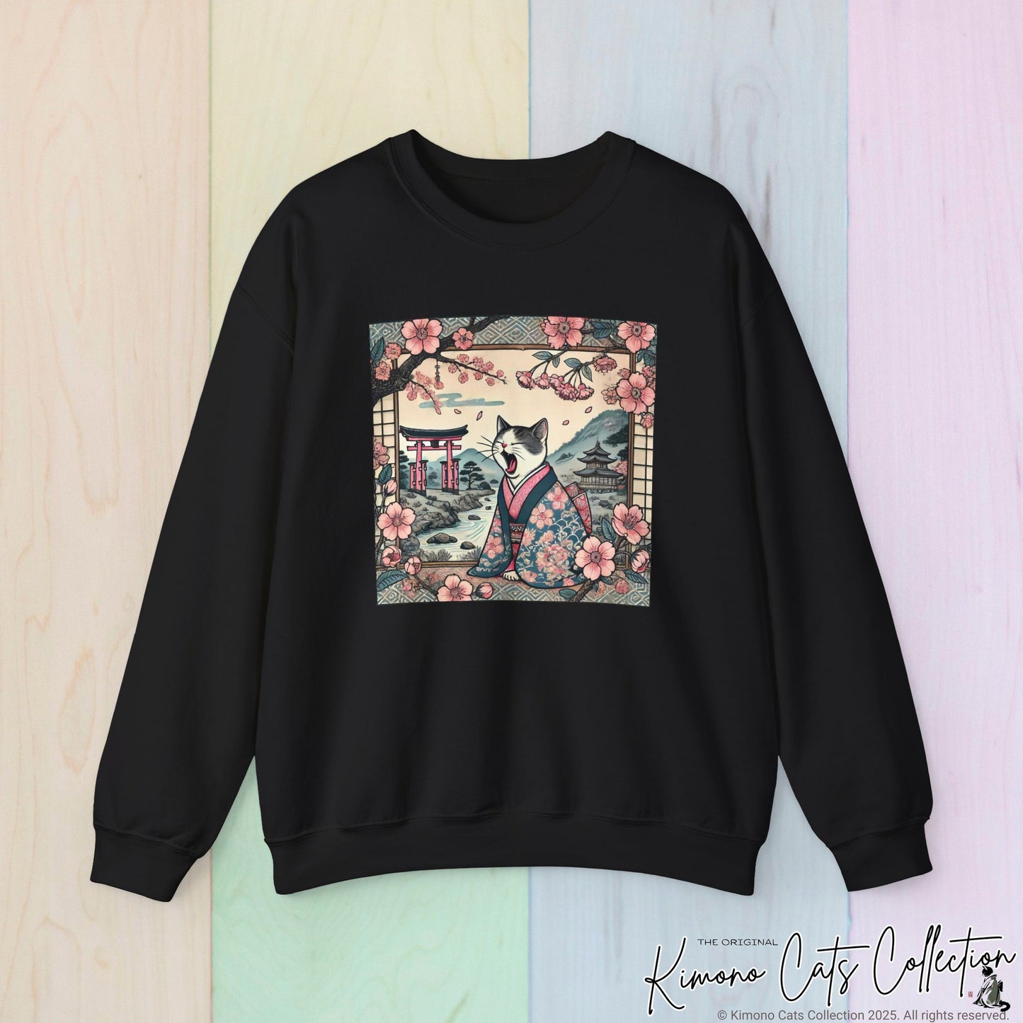 Cute Geisha Cat Sweatshirt