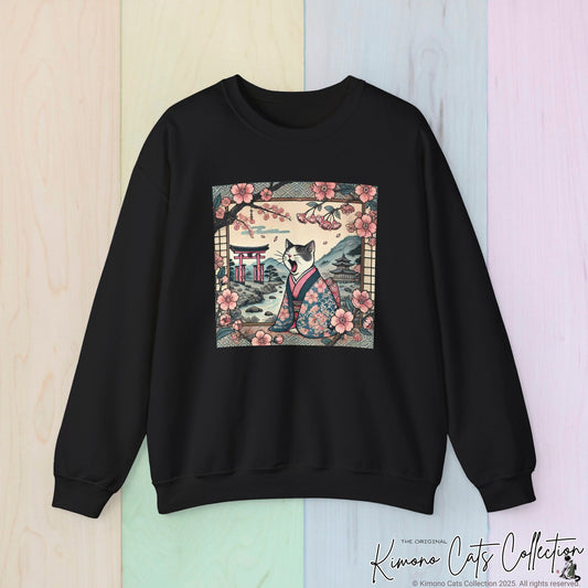 Cute Geisha Cat Sweatshirt