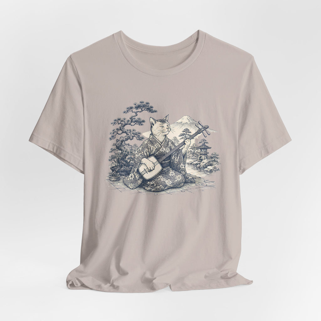 Foxy Banjo Graphic Tee — Vintage Fox Playing Banjo Nature T-Shirt