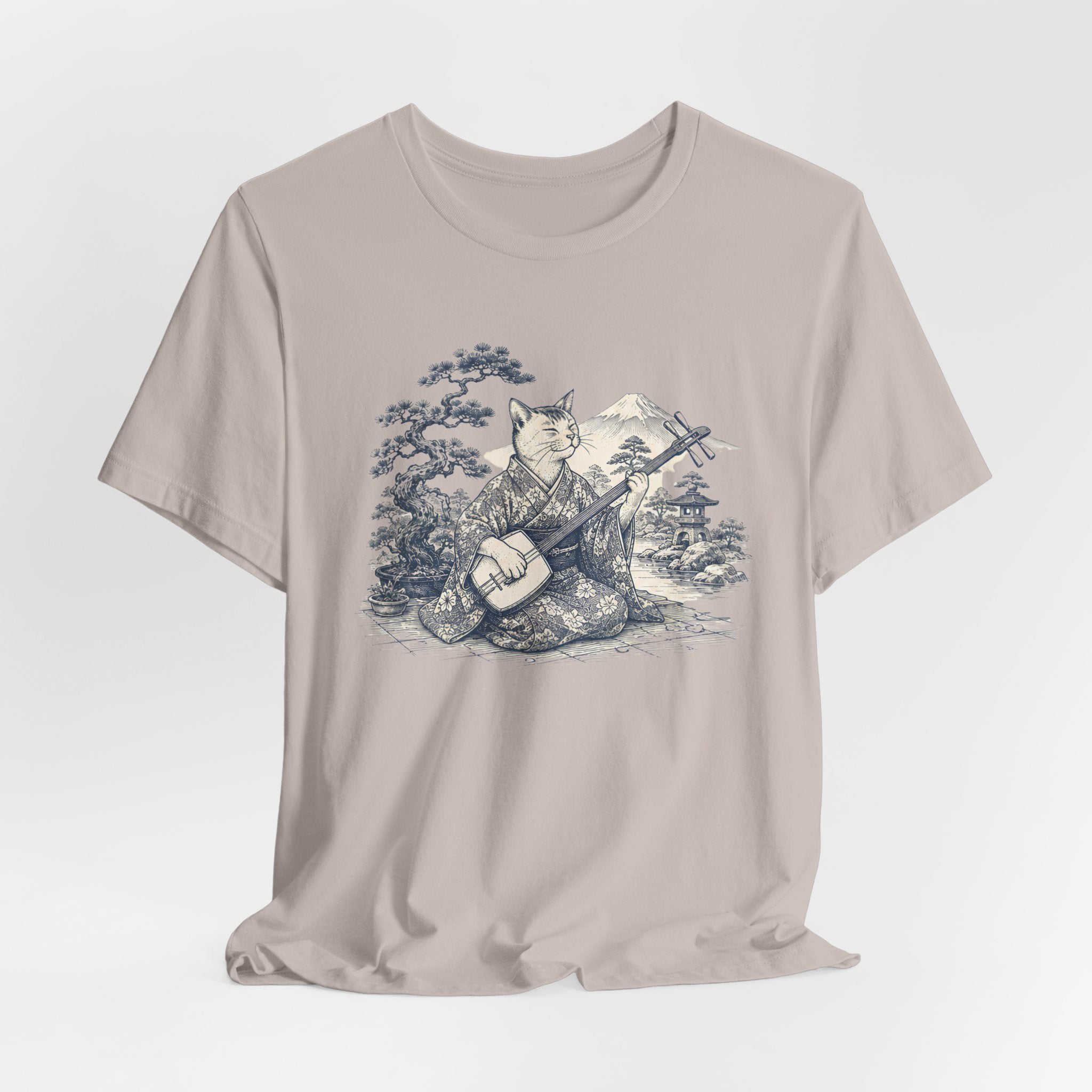 Foxy Banjo Graphic Tee — Vintage Fox Playing Banjo Nature T-Shirt