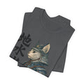Samurai Cat Watercolor Tee | Japanese Kimono Neko Cat