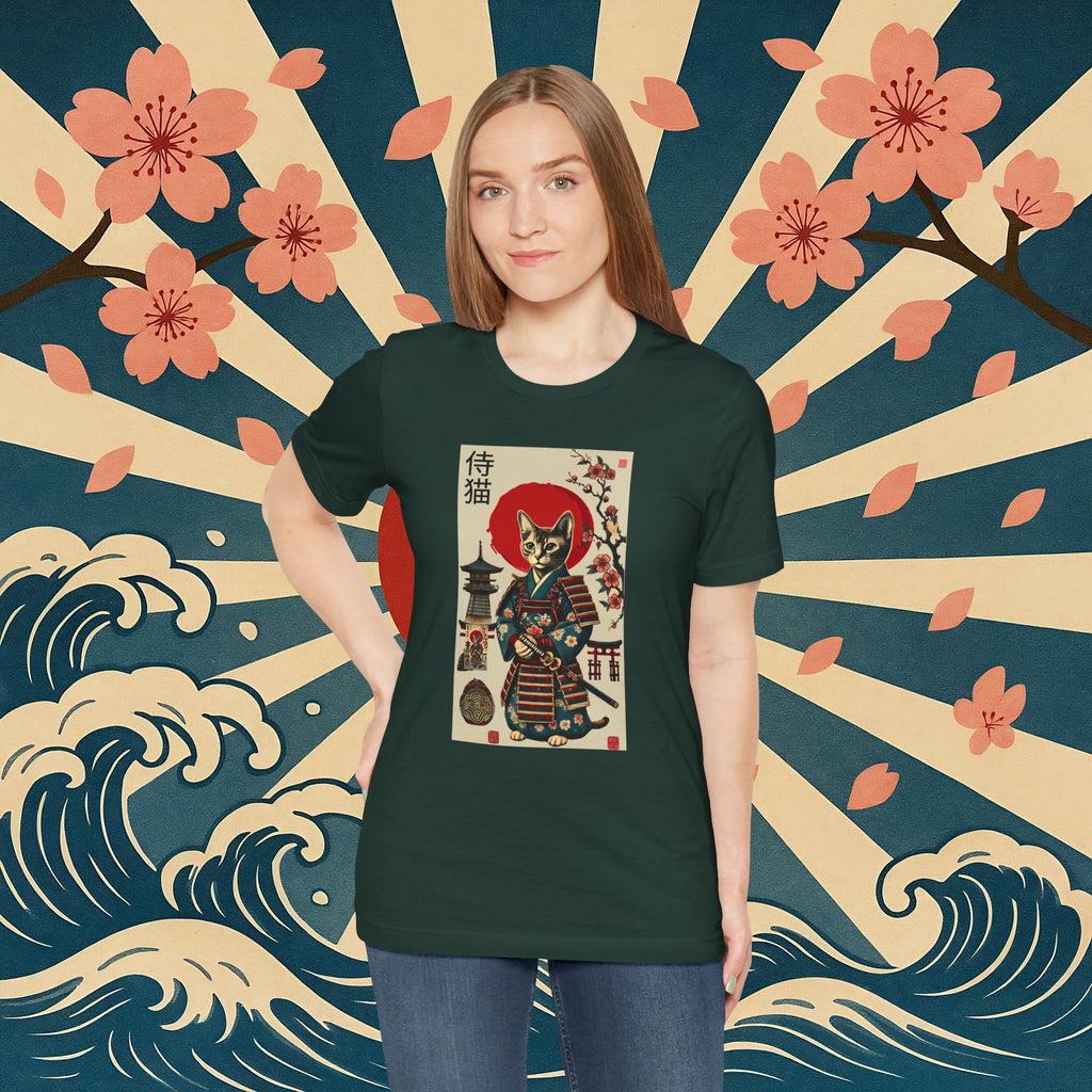 Samurai Neko Stormclaw – Unisex T-Shirt