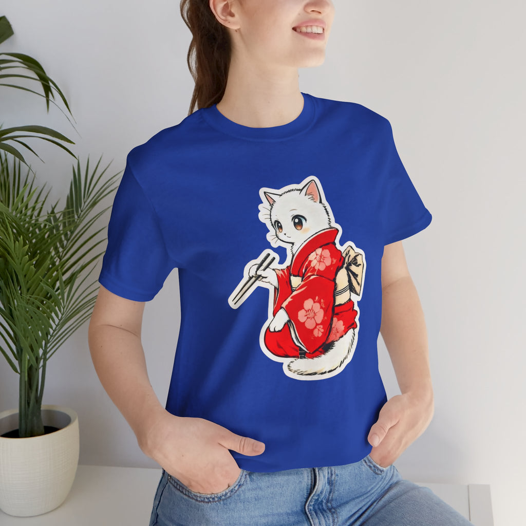 Sushi Kimono Cat Shirt - Cute Japanese Tee