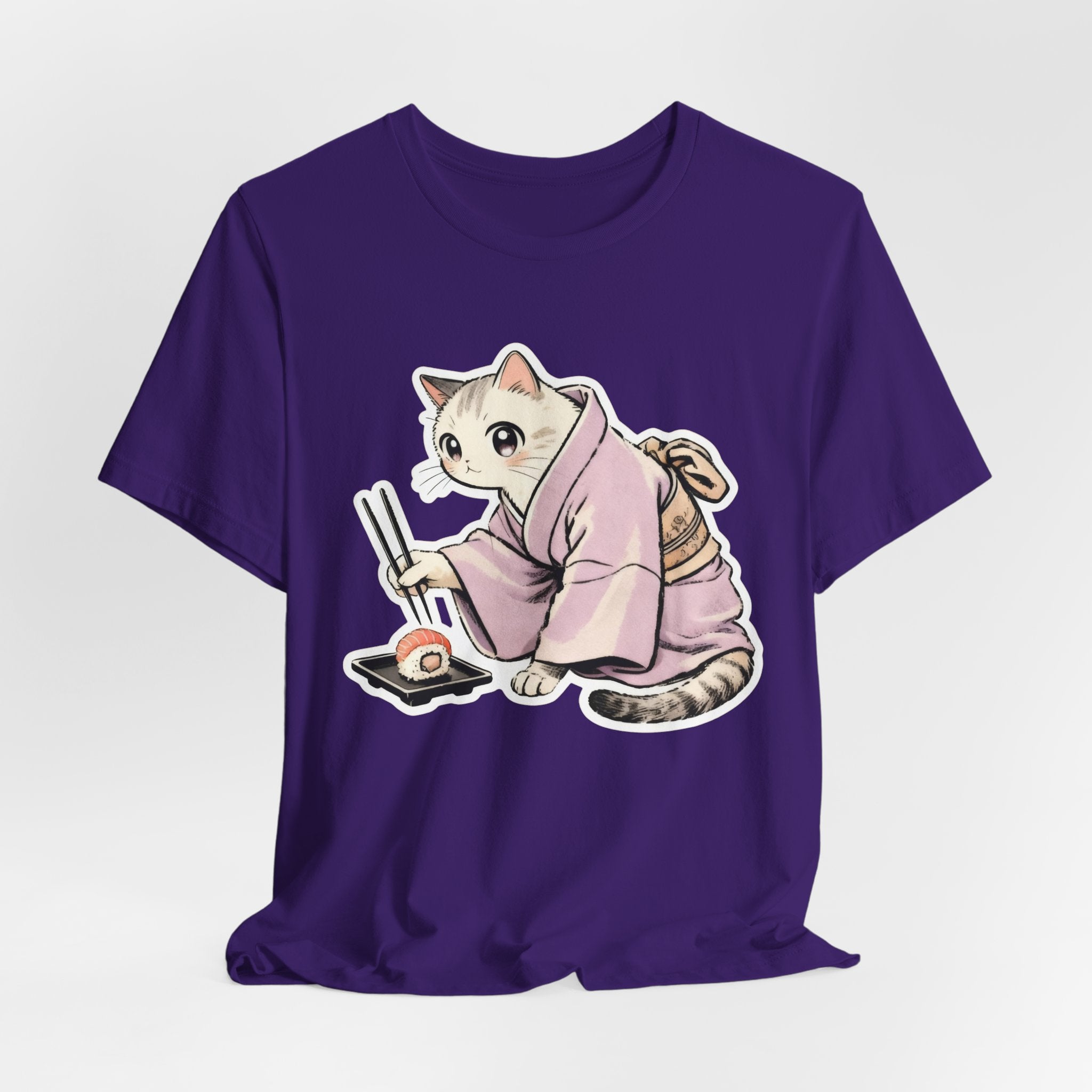 Sushi Cat Shirt - Japanese Kimono Cat Tee