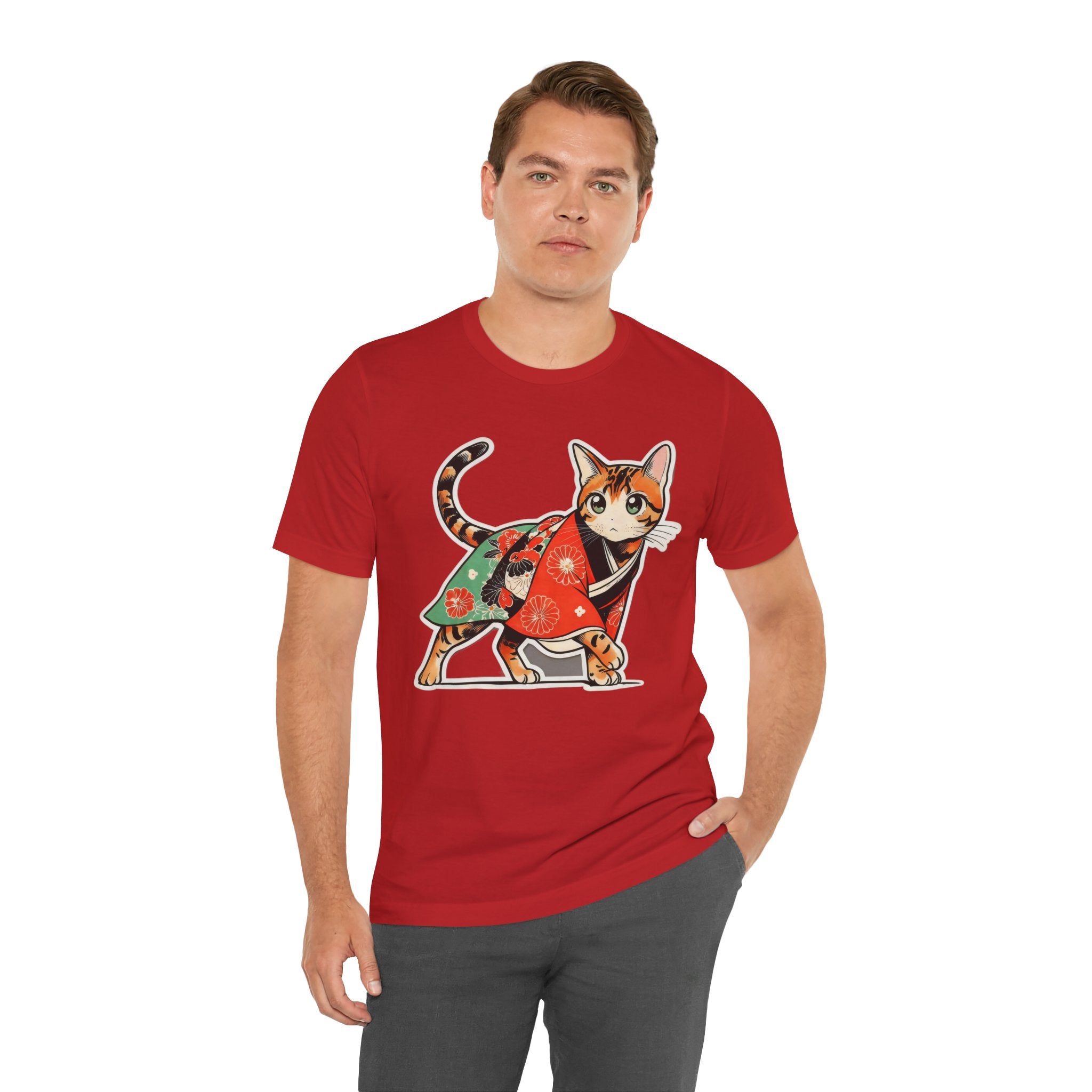 Japanese Kimono Cat Shirt Soft Calm Tee