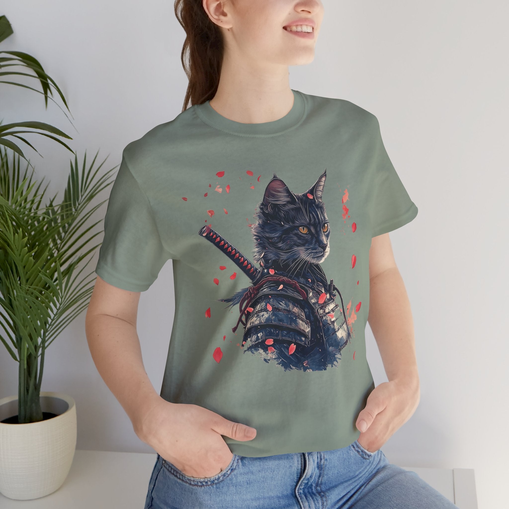Samurai Cat Warrior Tee - Unisex