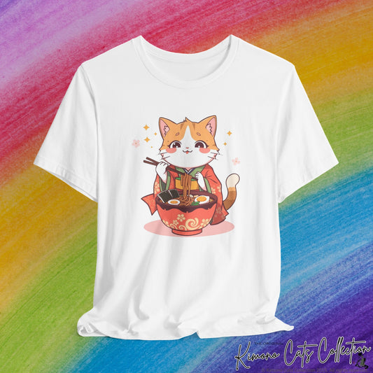 Kawaii Ramen Cat T-Shirt – The Ultimate Cat Lover & Foodie Tee