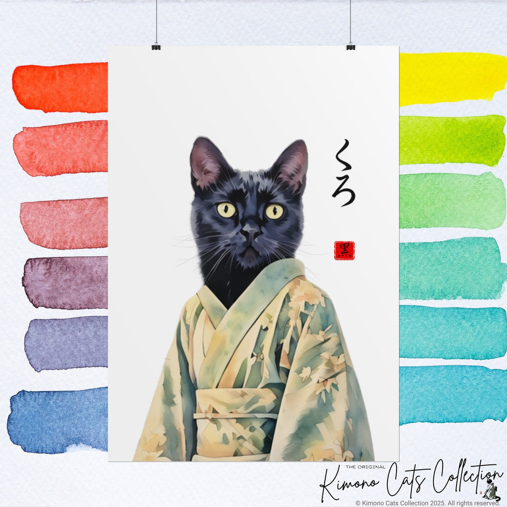 Custom Kimono Pet Portrait – Personalized Japanese-Style Pet Artwork