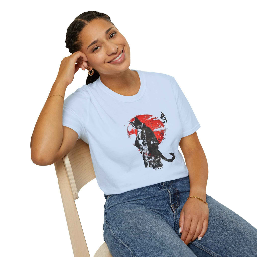 Samurai Cat Japanese Art T-Shirt