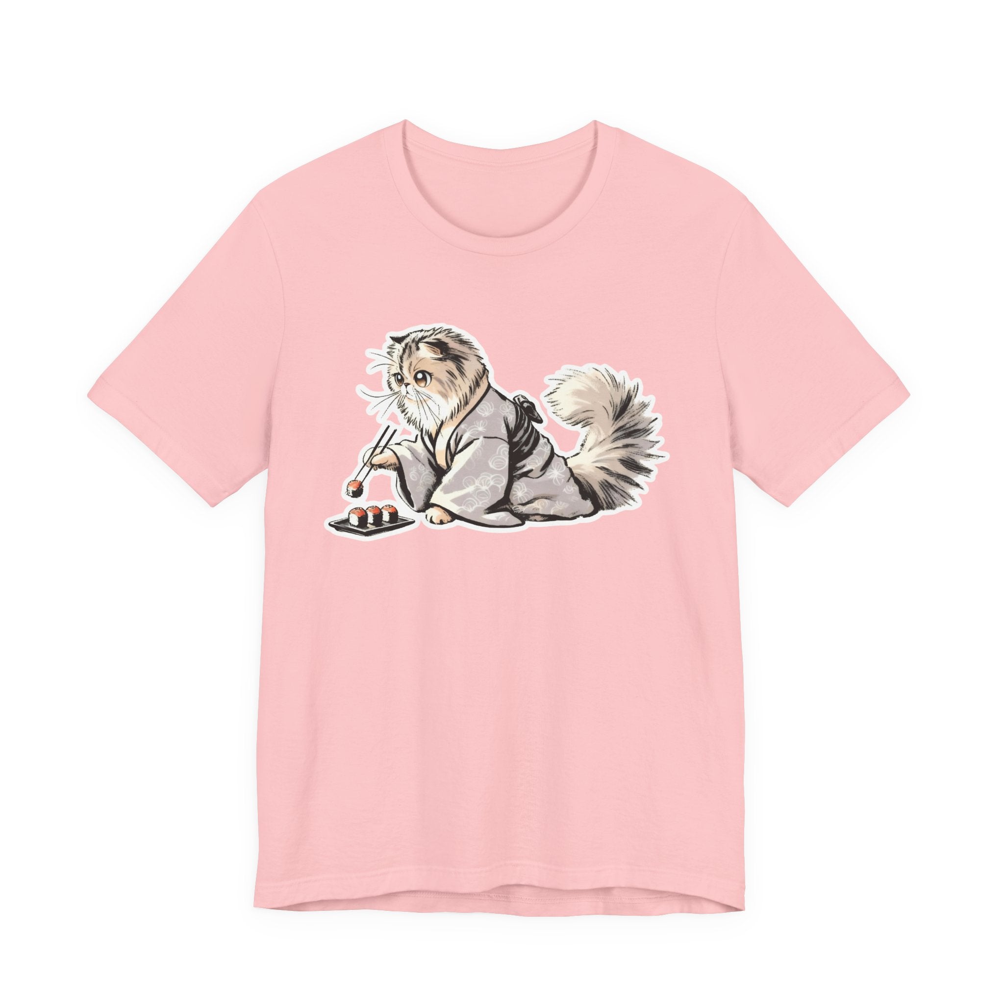 Sushi Cat Chopsticks Shirt - Cute Japanese Tee