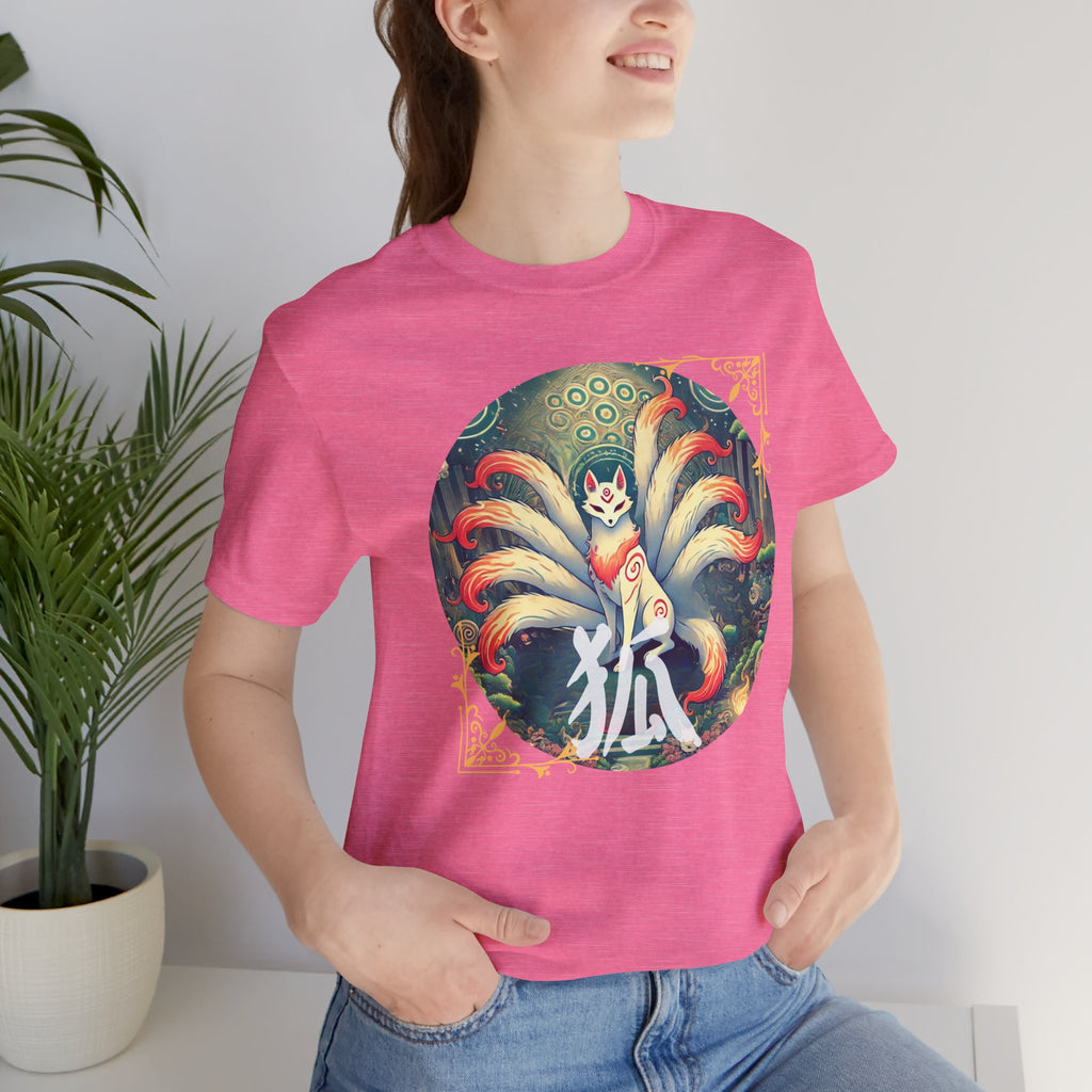 Japanisches Fuchs-T-Shirt: Mystisches Kitsune Yokai