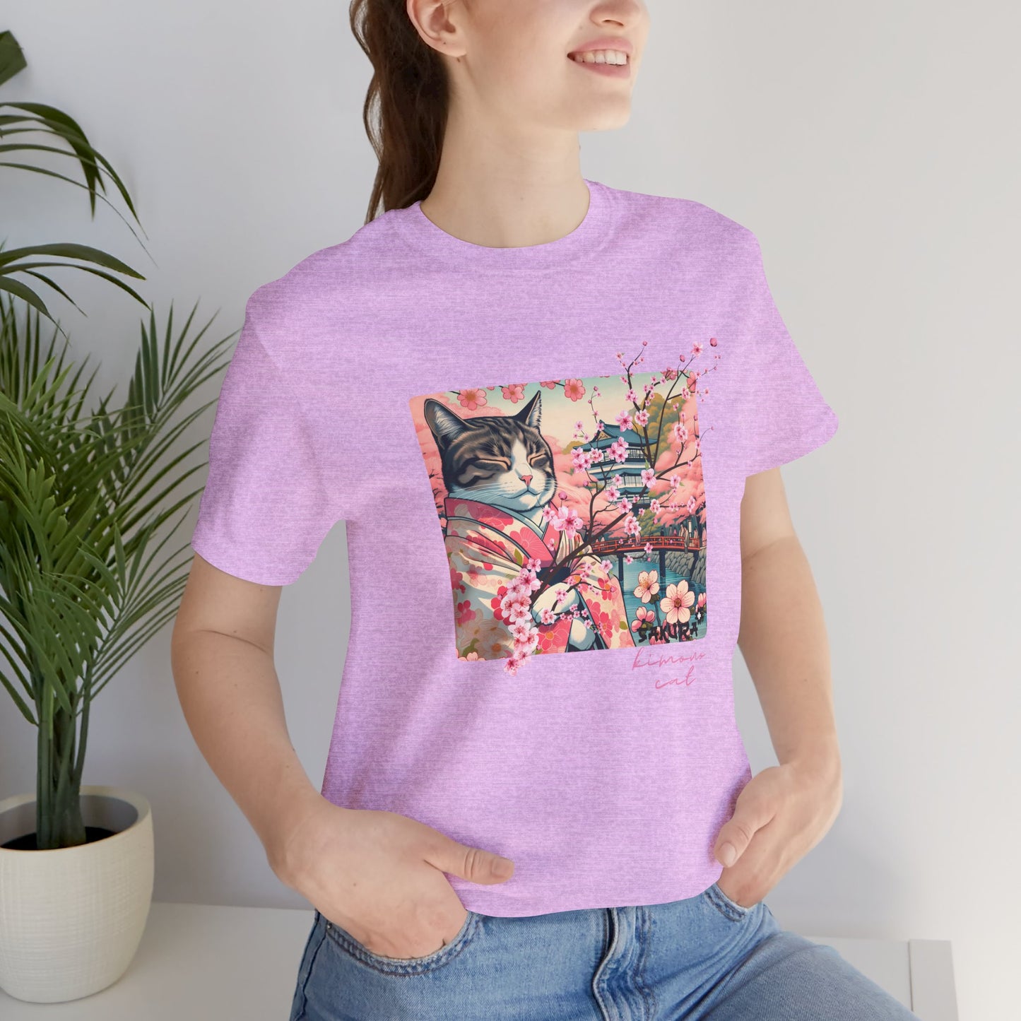 Sakura Kimono Cat Tee - Unisex