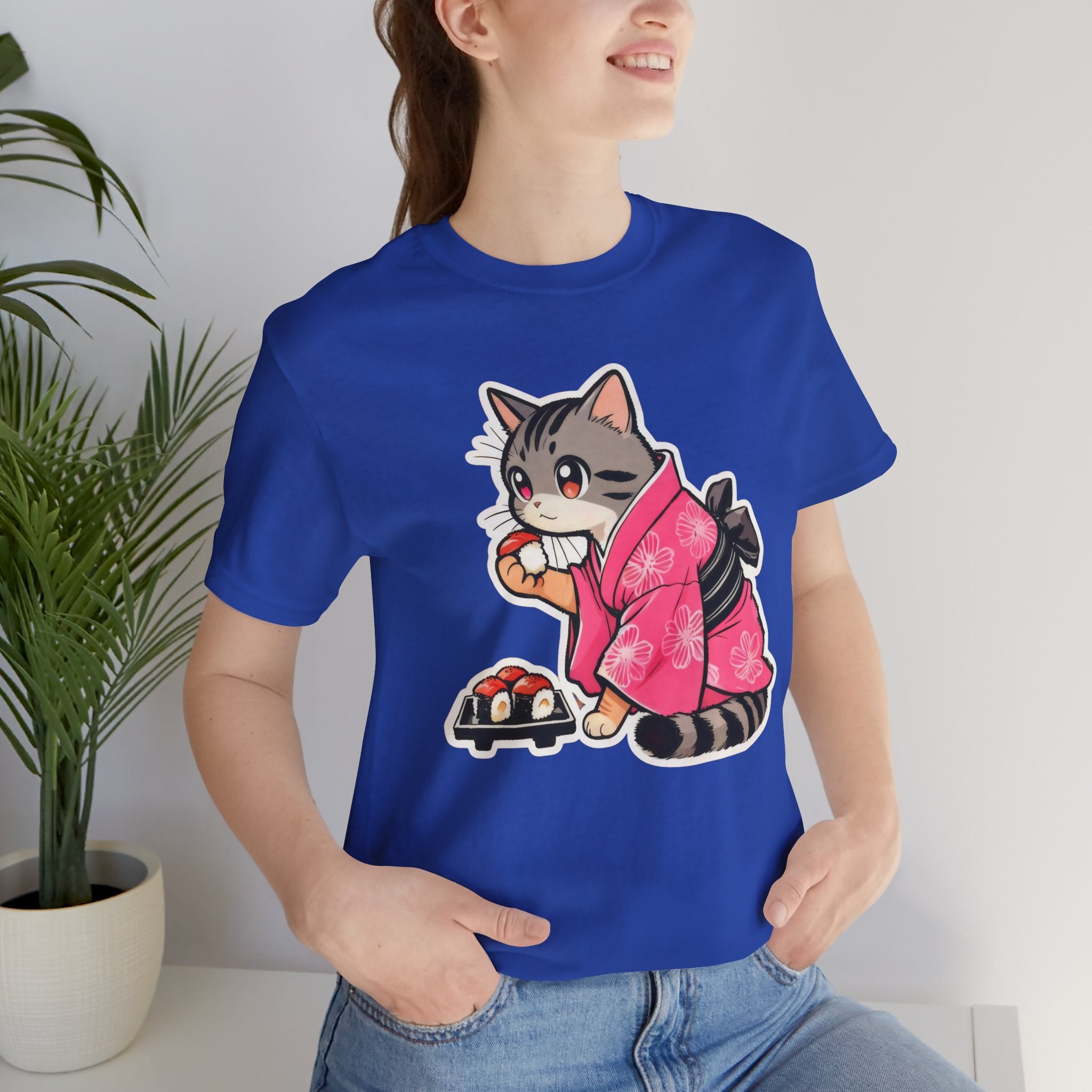 Sushi Cat Gift Tee - Japanese Aesthetic Shirt