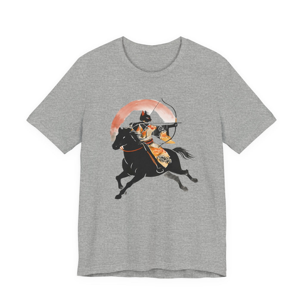Year of the Horse Archer Cat T-Shirt | Japanese Zodiac Ukiyo-e Kimono Neko