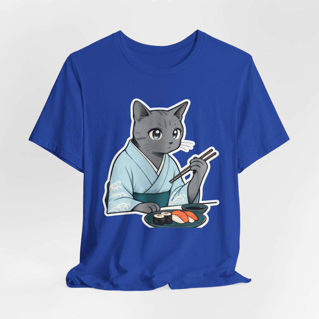 Sushi Kimono Cat Shirt - Japanese Dinner Date Cat Tee
