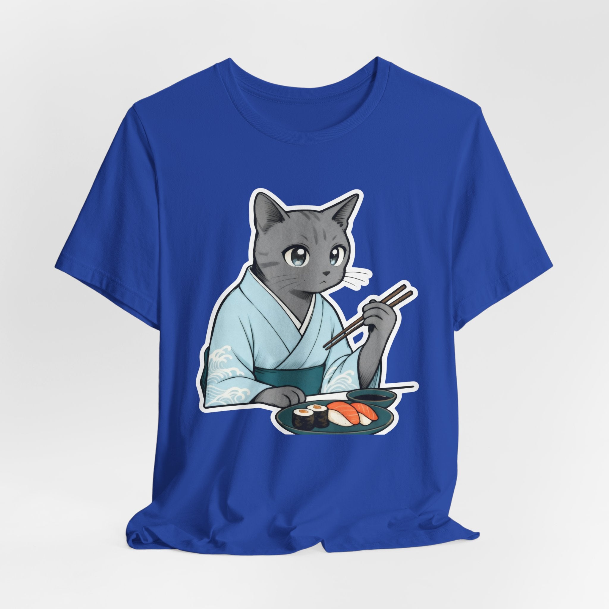 Sushi Kimono Cat Shirt - Japanese Dinner Date Cat Tee