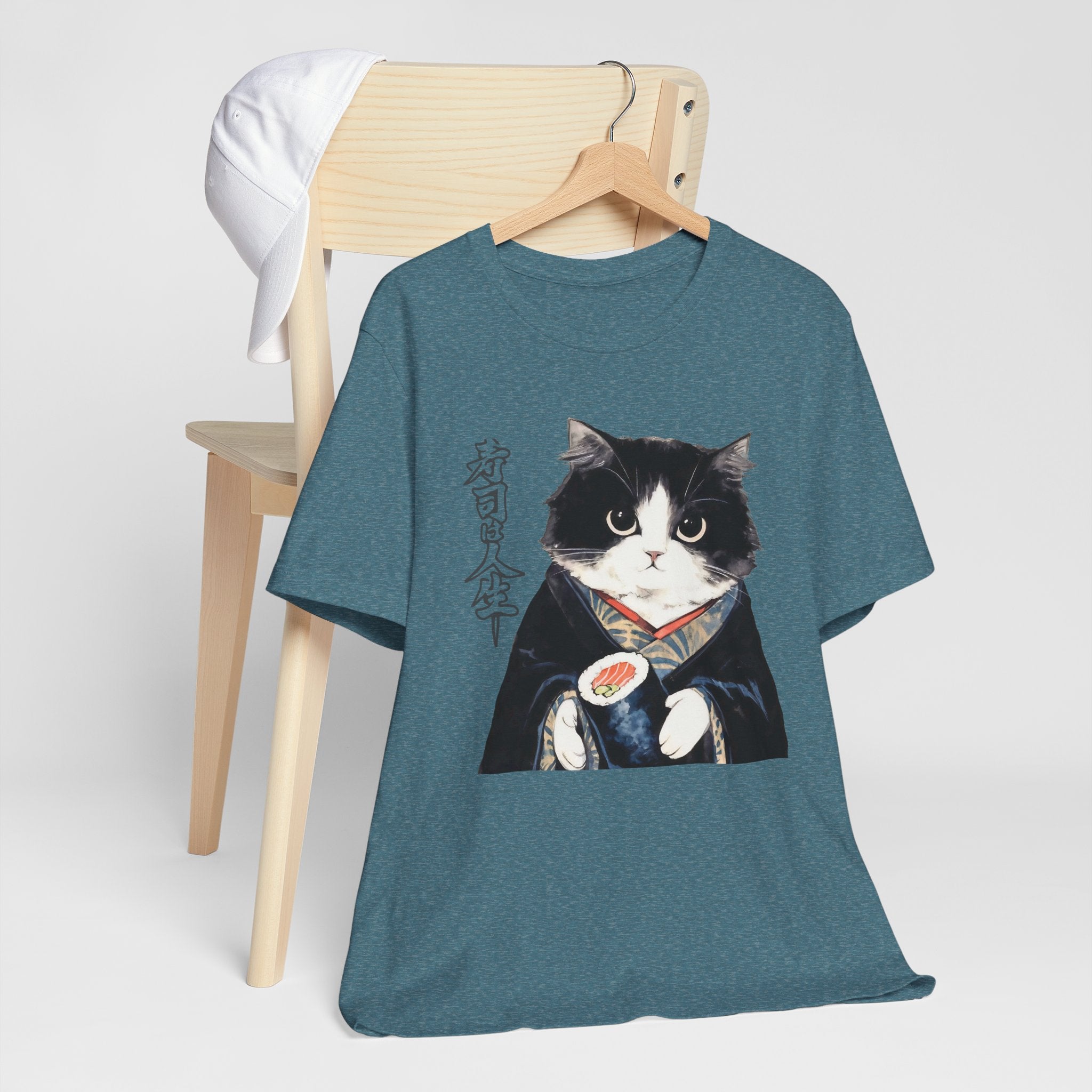 Japanese Neko Cat Tee | Cat in Kimono Shirt