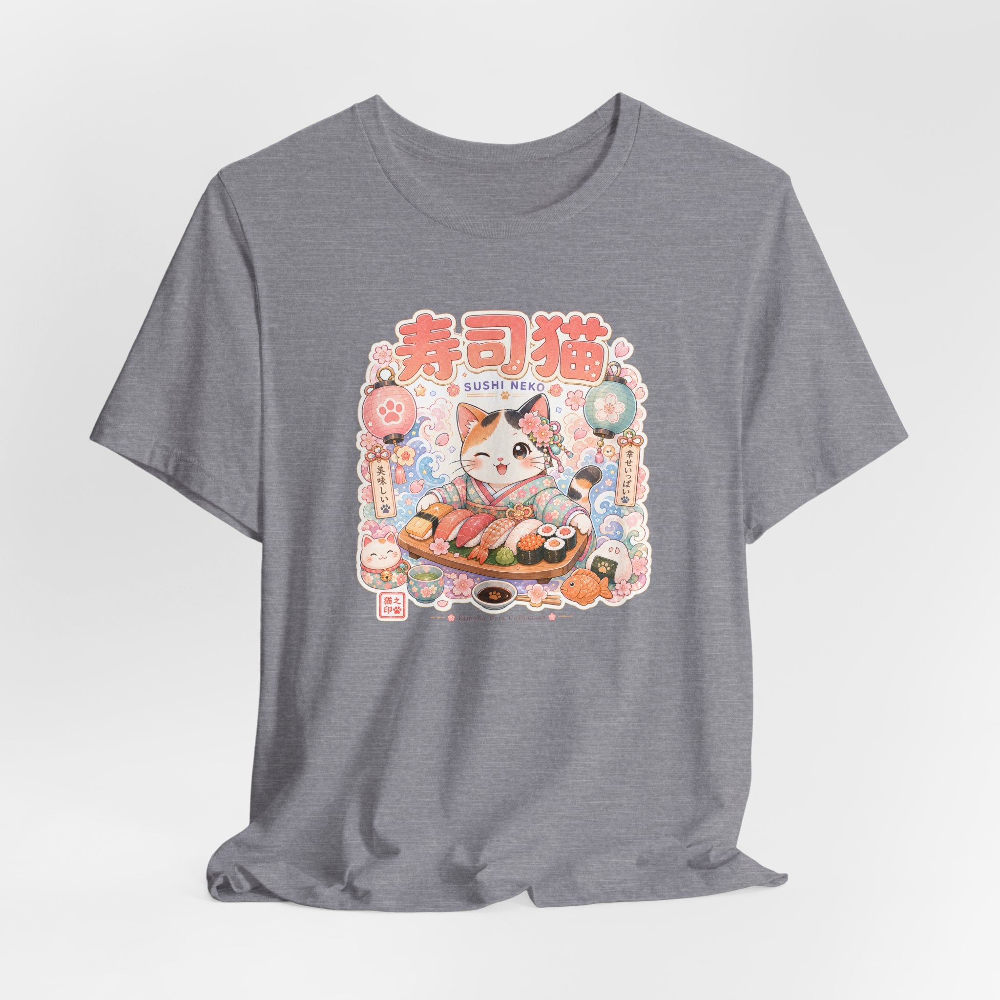 Sushi Cat T-Shirt — Cute Japanese Kawaii Sushi Graphic Tee