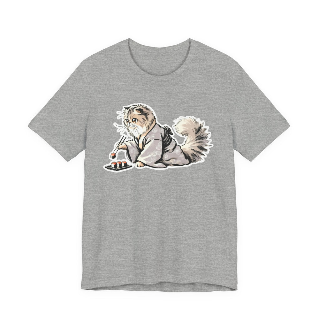 Sushi Cat Chopsticks Shirt - Cute Japanese Tee