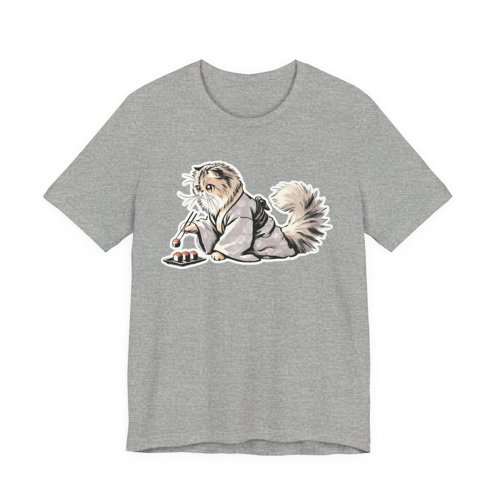 Sushi Cat Chopsticks Shirt - Cute Japanese Tee