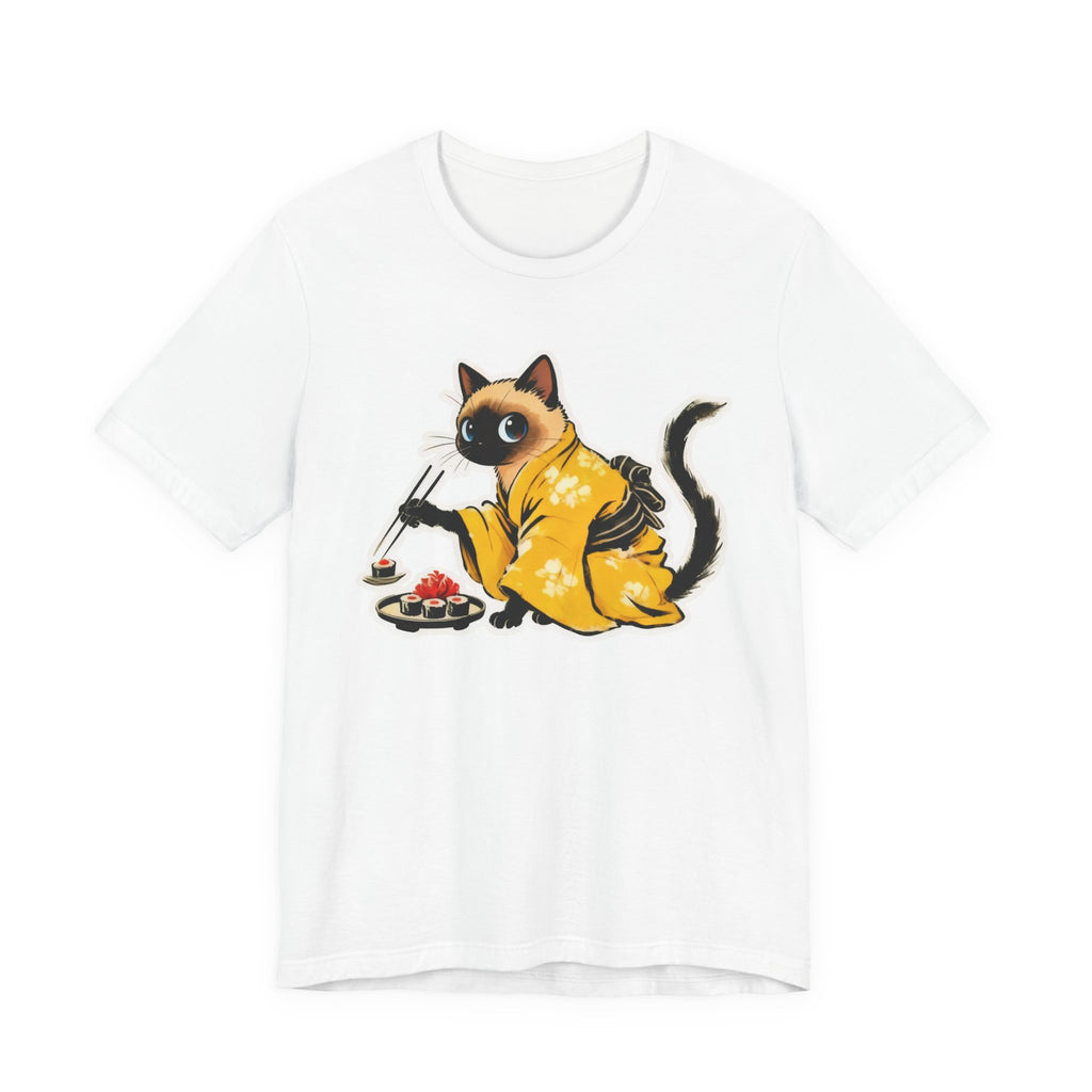 Kawaii Sushi Cat Tee - Japanese Cat Shirt