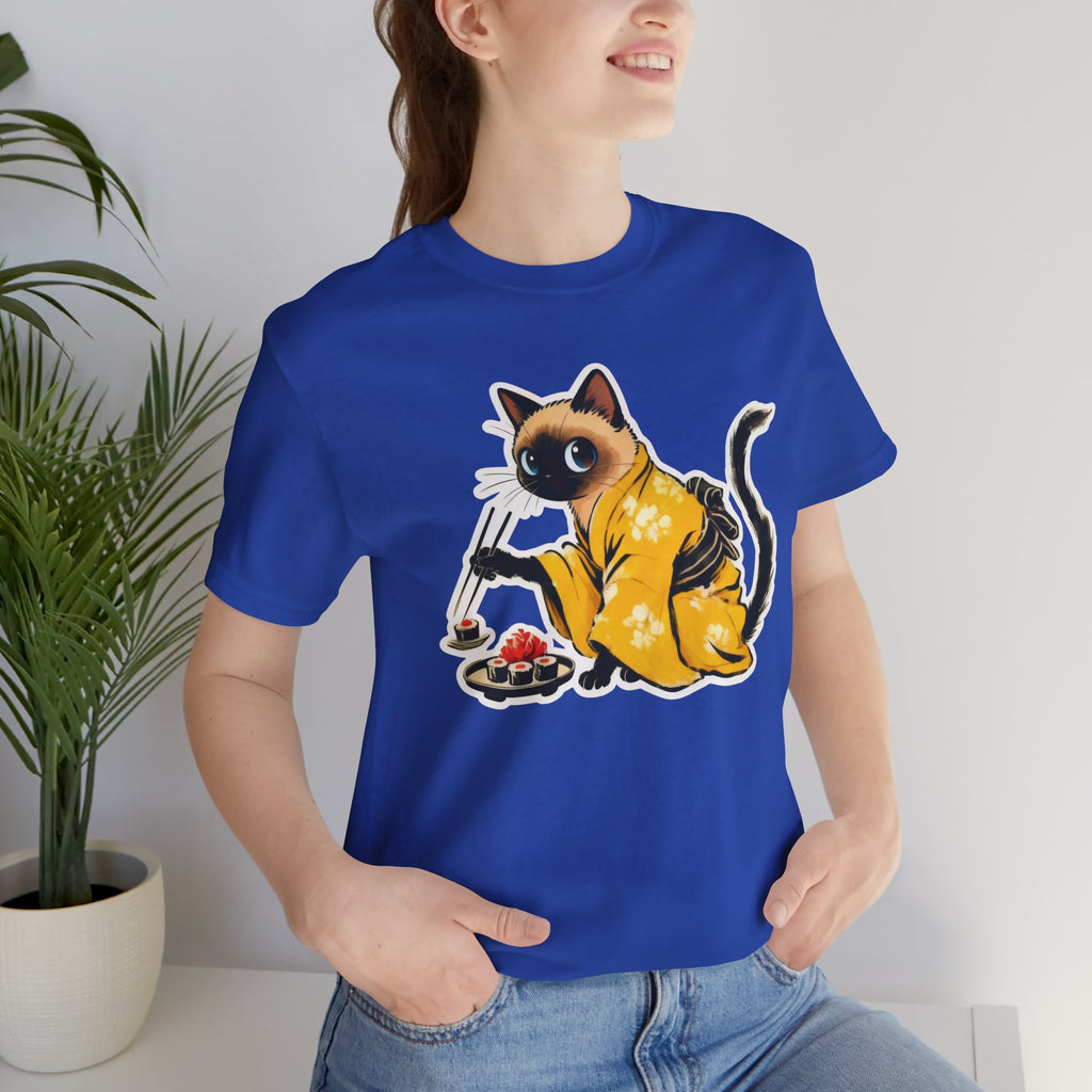 Kawaii Sushi Cat Tee - Japanese Cat Shirt