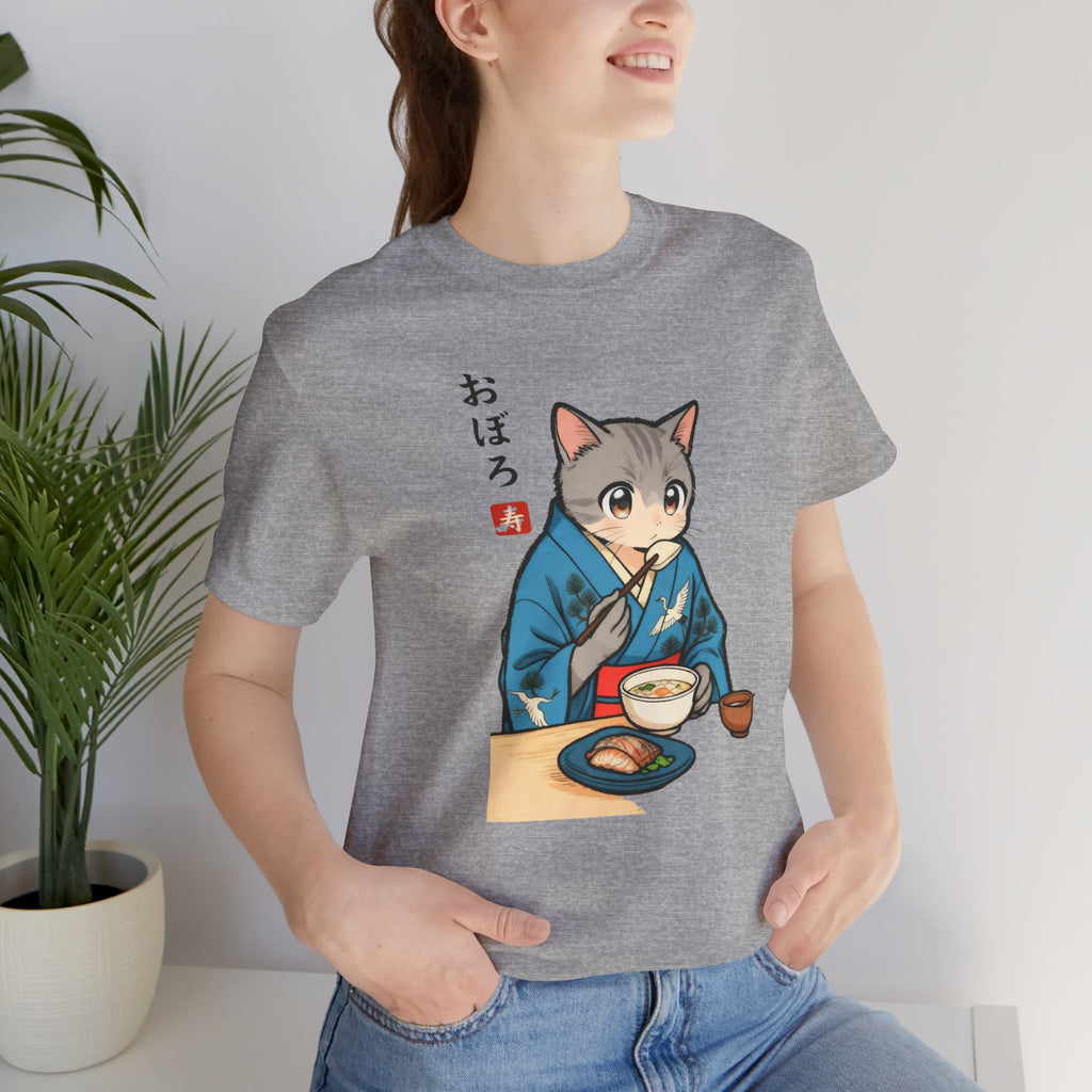 Noodle Kimono Cat Shirt - Japanese Comfort Meal Cat Tee