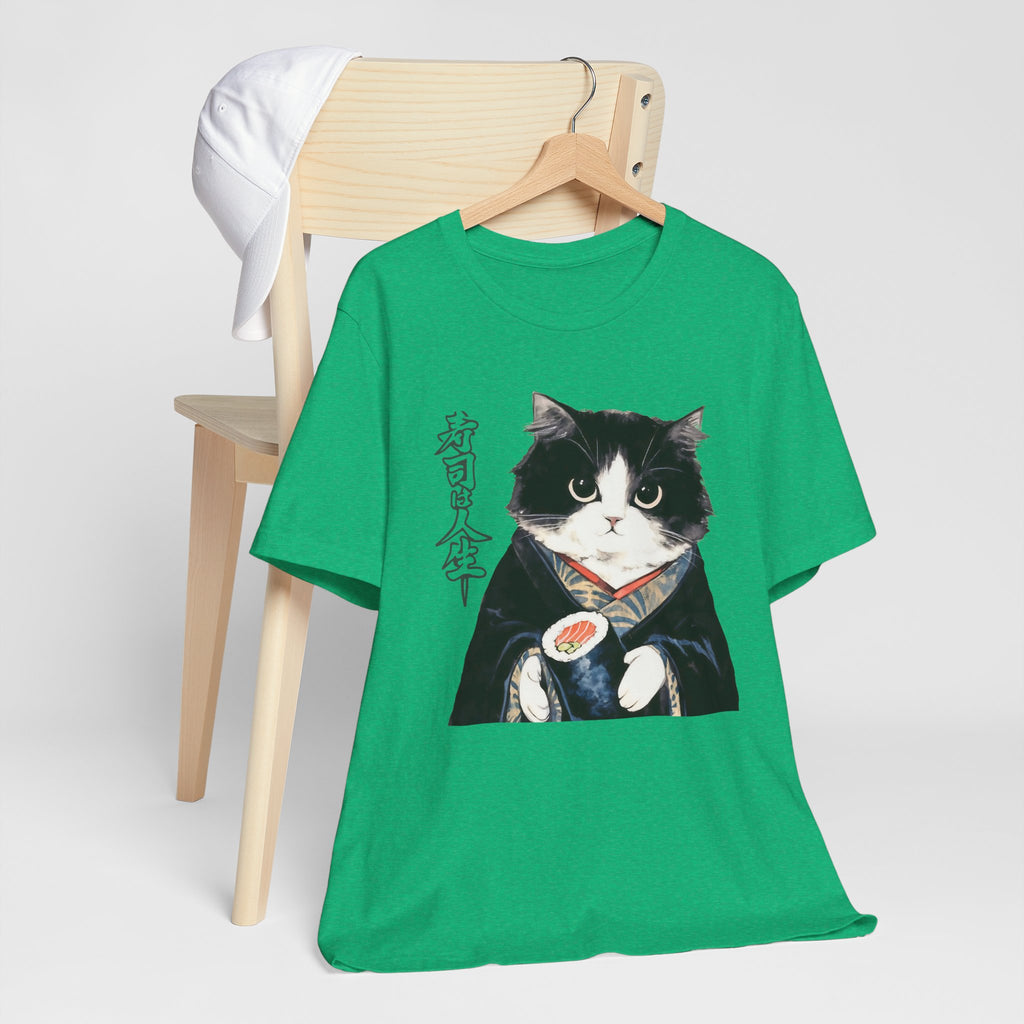 Japanese Neko Cat Tee | Cat in Kimono Shirt