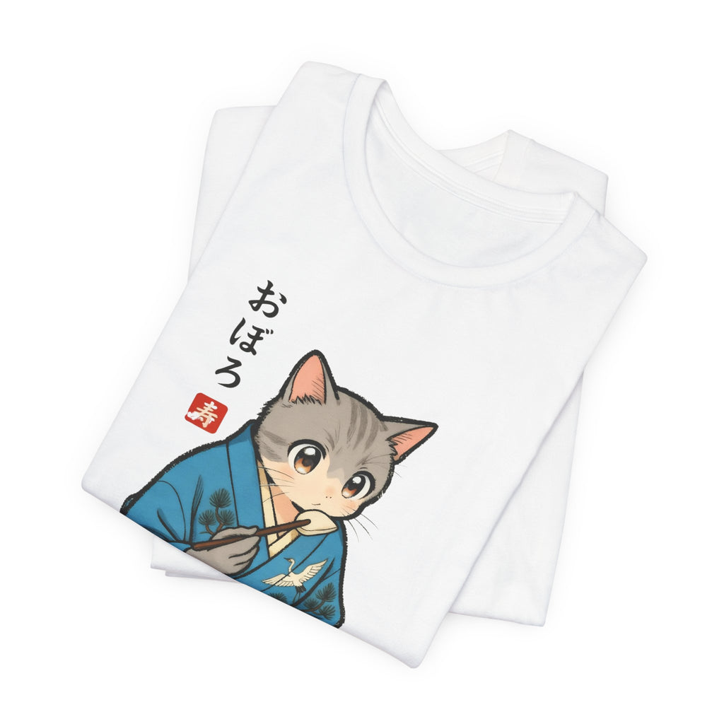 Noodle Kimono Cat Shirt - Japanese Comfort Meal Cat Tee