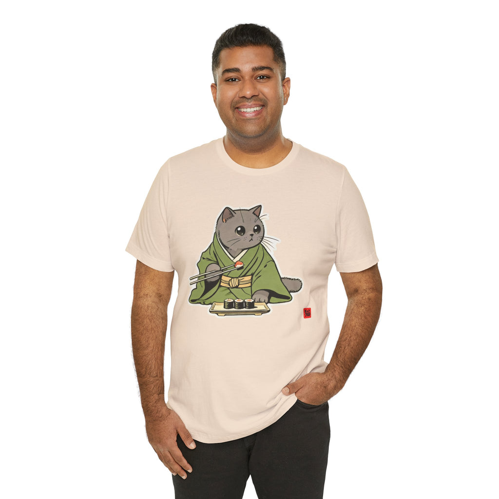 Sushi Cat Shirt - Adorable Japanese Cat Tee for British Shorthair Lovers - Kimono Cats Collection