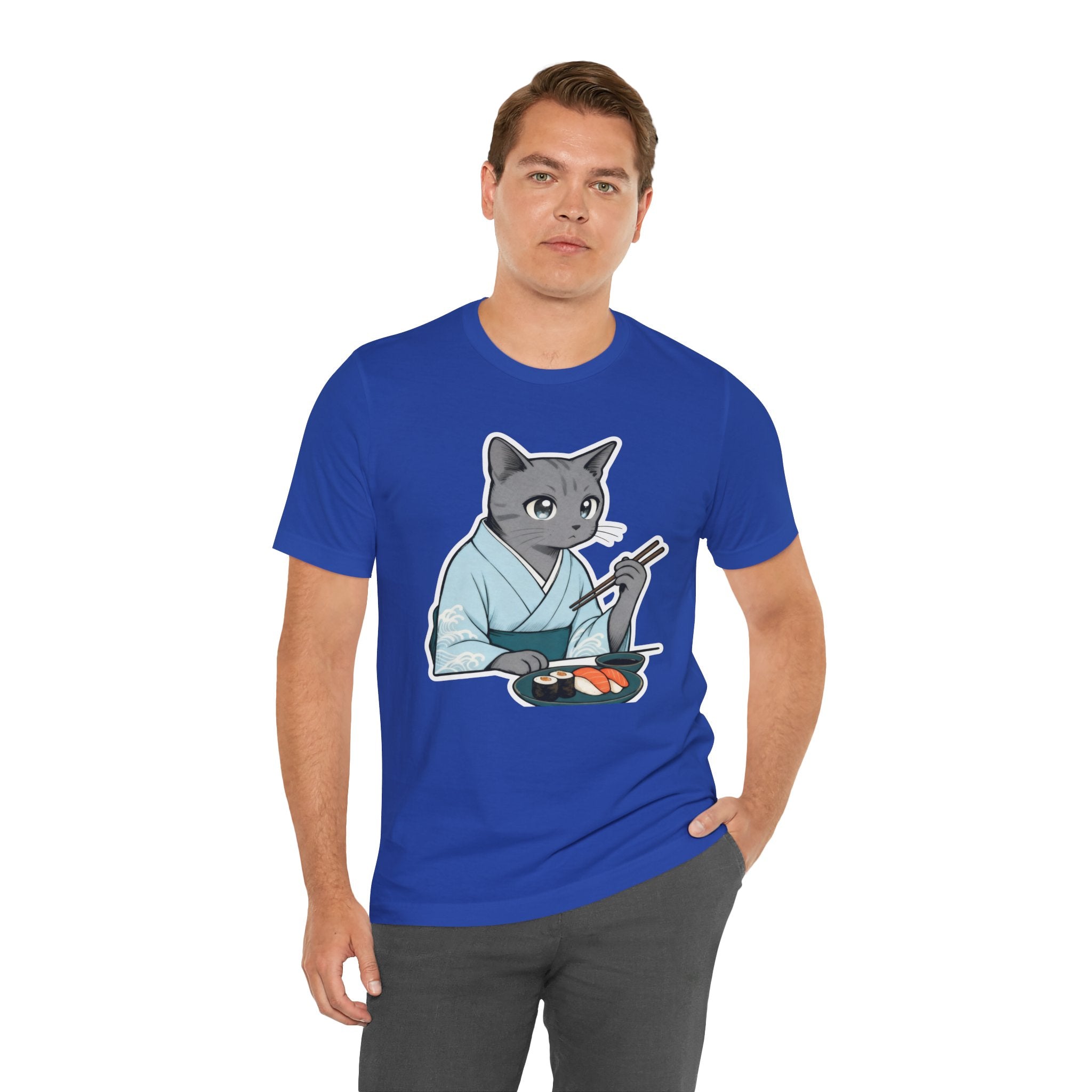 Sushi Kimono Cat Shirt - Japanese Dinner Date Cat Tee