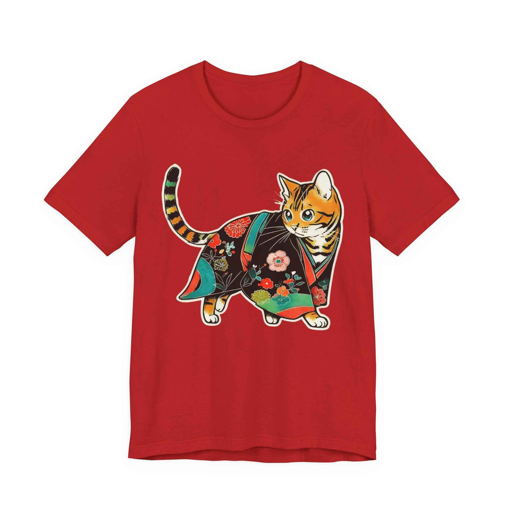 Japanese Kawaii Cat Shirt Quiet Cute Kimono Tee