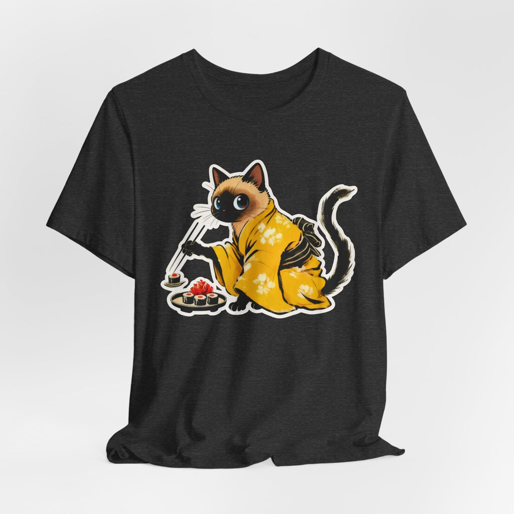 Kawaii Sushi Cat Tee - Japanese Cat Shirt