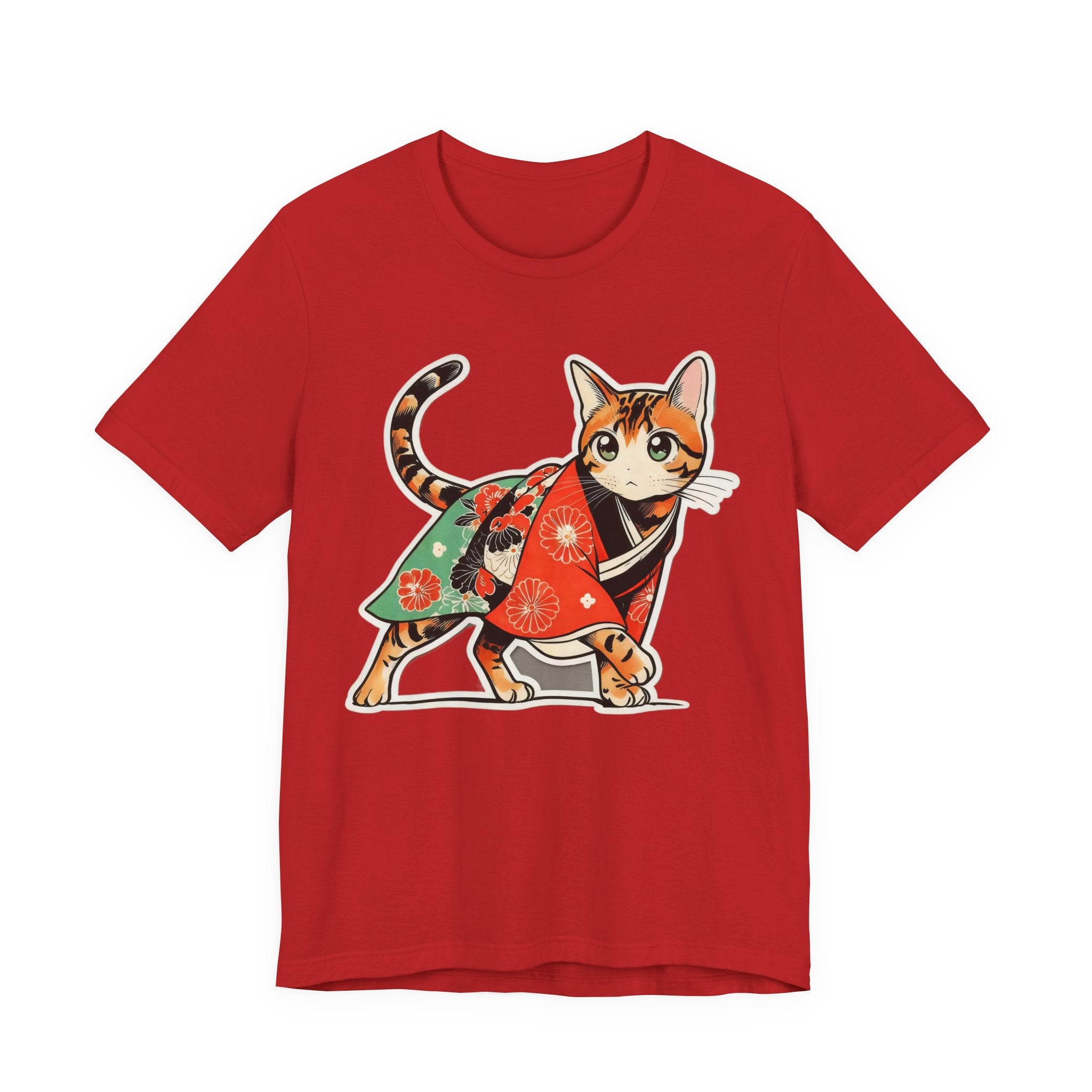 Japanese Kimono Cat Shirt Soft Calm Tee