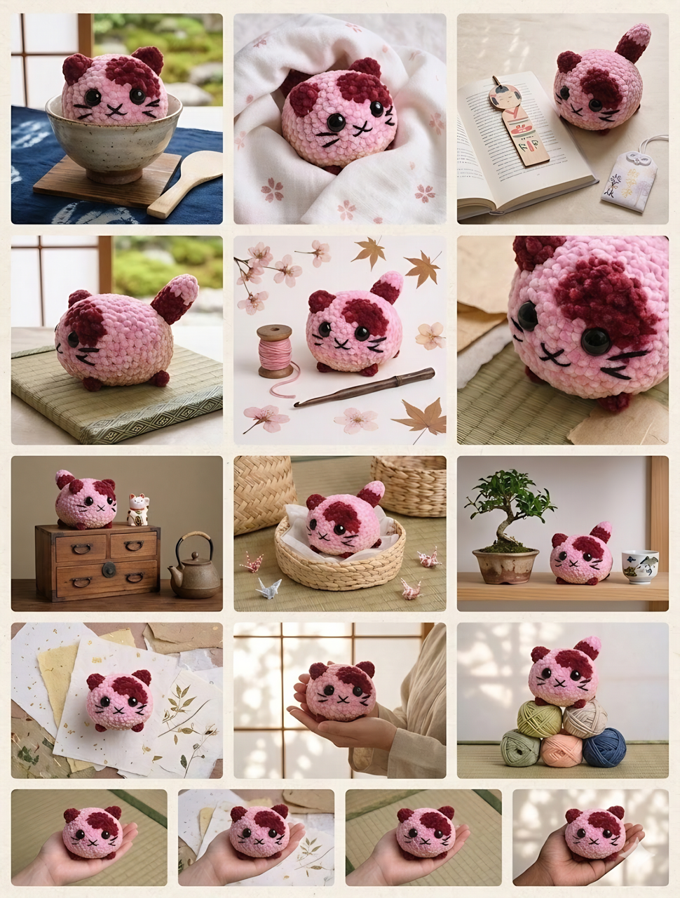 Loaf Cat Crochet Pattern – Easy No Sew Amigurumi (Beginner Friendly)